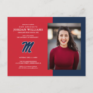 Postal De Anuncios Universidad de Mississippi   Script M
