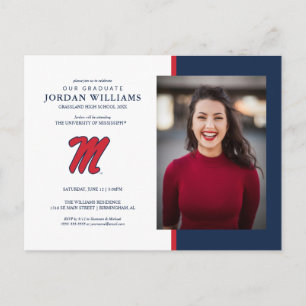 Postal De Anuncios Universidad de Mississippi   Script M