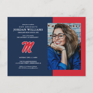 Postal De Anuncios Universidad de Mississippi   Script M
