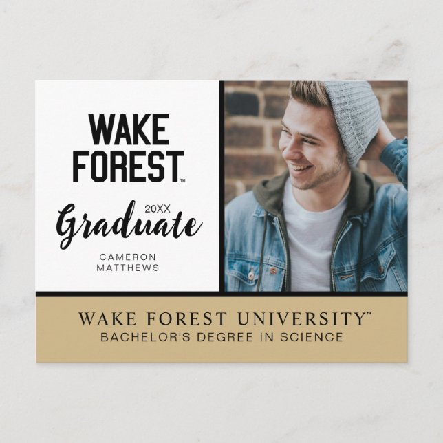 Postal De Anuncios Universidad de Wake Forest | Wake Forest (Anverso)
