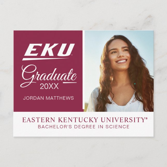 Postal De Anuncios Universidad del Este de Kentucky | EKU (Anverso)