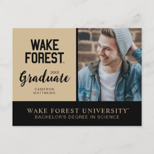 Postal De Anuncios Universidad Wake Forest Bosque Wake