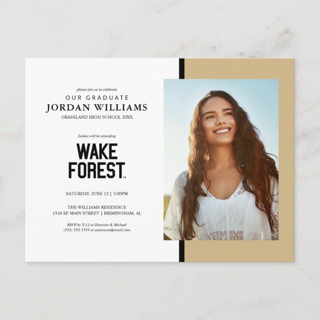 Postal De Anuncios Universidad Wake Forest | Wake Forest (Anverso)