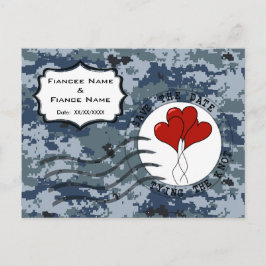 Postal De Anuncios USN Marina Guardar Fecha y Globos