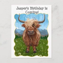 Postal De Anuncios Vaca Highland Linda