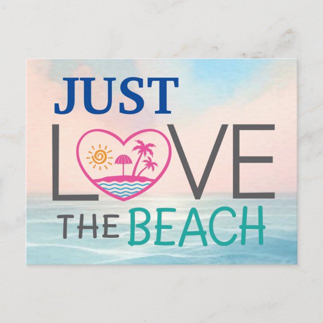 Postal De Anuncios Vacaciones en la playa (Anverso)