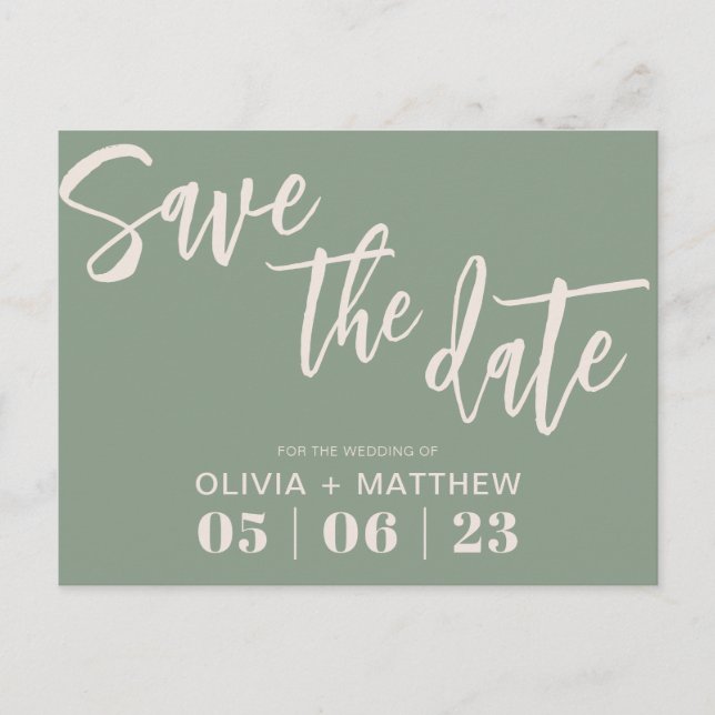 Postal De Anuncios Verde ruso (Anverso)