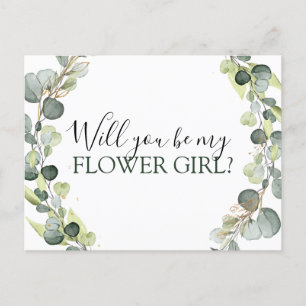 Postal De Anuncios Verdes De Eucalipto Serás Mi Dama De Flores