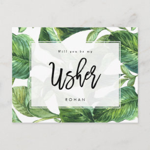 Postal De Anuncios verdor tropical usted será mi ujier