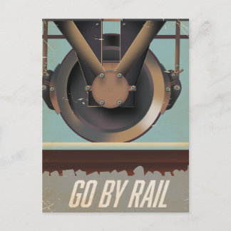Postal De Anuncios Viajá en Tren