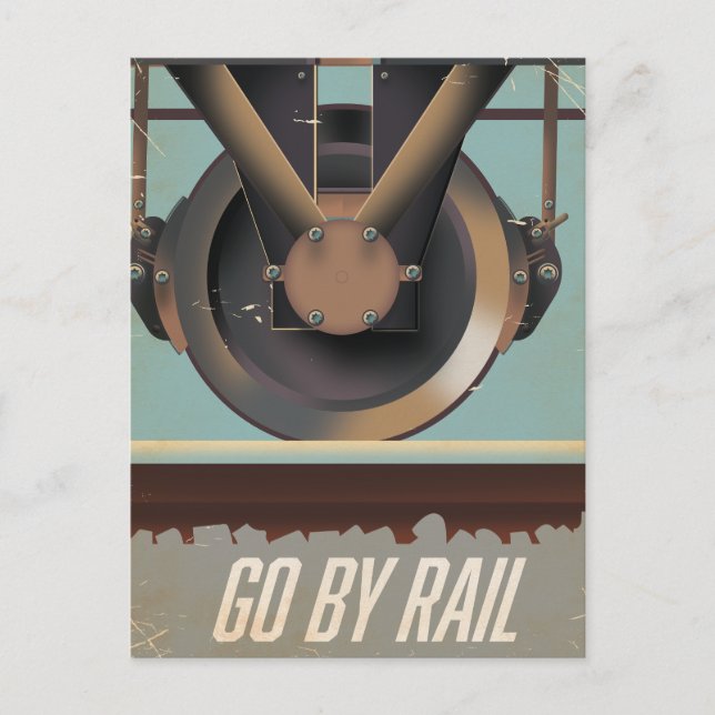 Postal De Anuncios Viajá en Tren (Anverso)