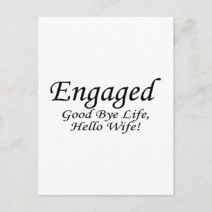 Postal De Anuncios Vida de Adiós Comprometida