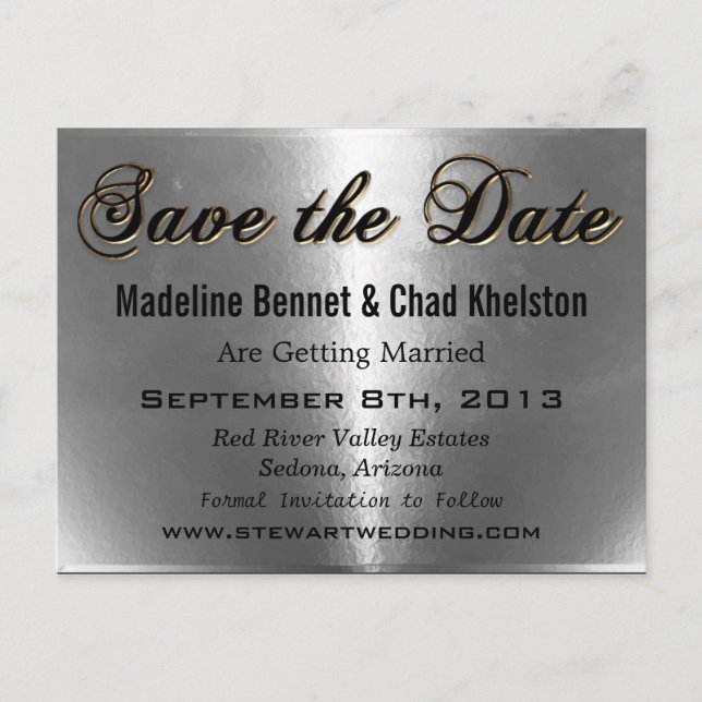 Postal De Anuncios Villow  Guarda la Fecha (Anverso)