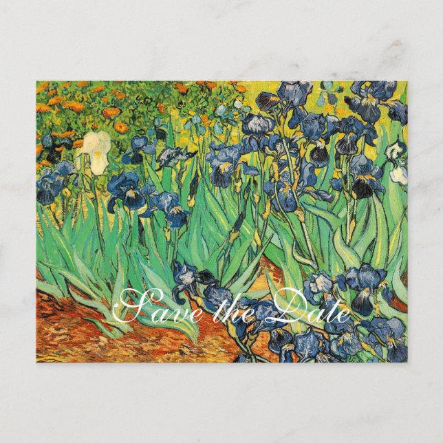 Postal De Anuncios Vincent van Gogh,Iris (Anverso)