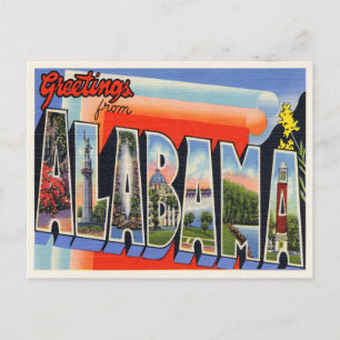 Postal De Anuncios Vintage Alabama