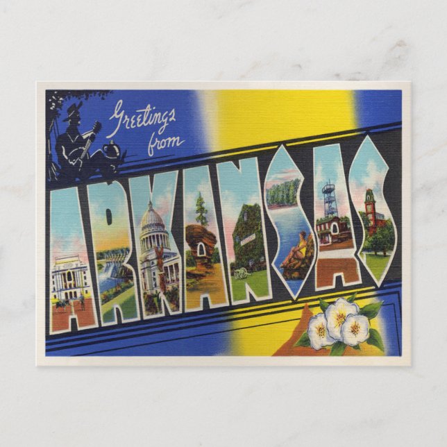 Postal De Anuncios Vintage Arkansas (Anverso)