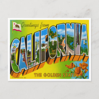 Postal De Anuncios Vintage California