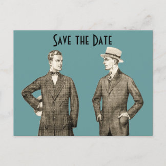 Postal De Anuncios Vintage Gay Save the Date