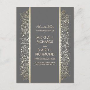 Postal De Anuncios Vintage Save the Date -Dormir al bebé con amor Fil