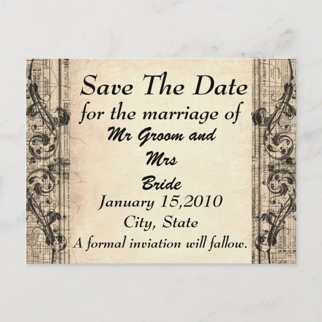 Postal De Anuncios Vintage Save the Day PostCard (Anverso)