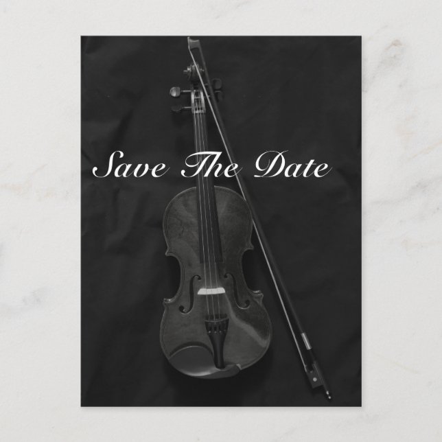 Postal De Anuncios Violinístico (Anverso)