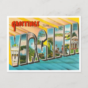 Postal De Anuncios Virginia Antiguo