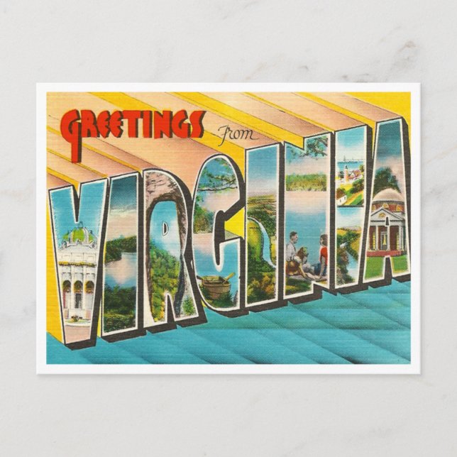 Postal De Anuncios Virginia Antiguo (Anverso)