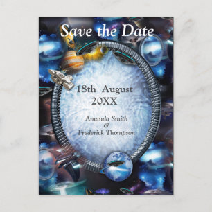 Postal De Anuncios Visitantes del espacio de galaxia