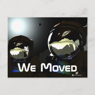 Postal De Anuncios Visitantes Inesperados OVNI