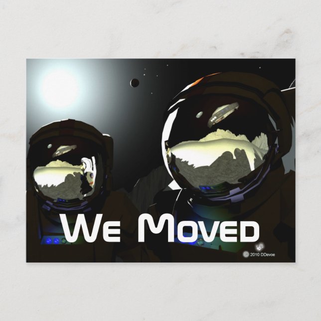 Postal De Anuncios Visitantes Inesperados OVNI (Anverso)