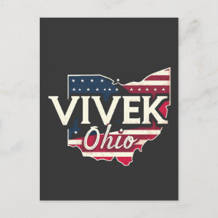Postal De Anuncios Vivek Ohio 2026 Gobernador Republicano Americano 