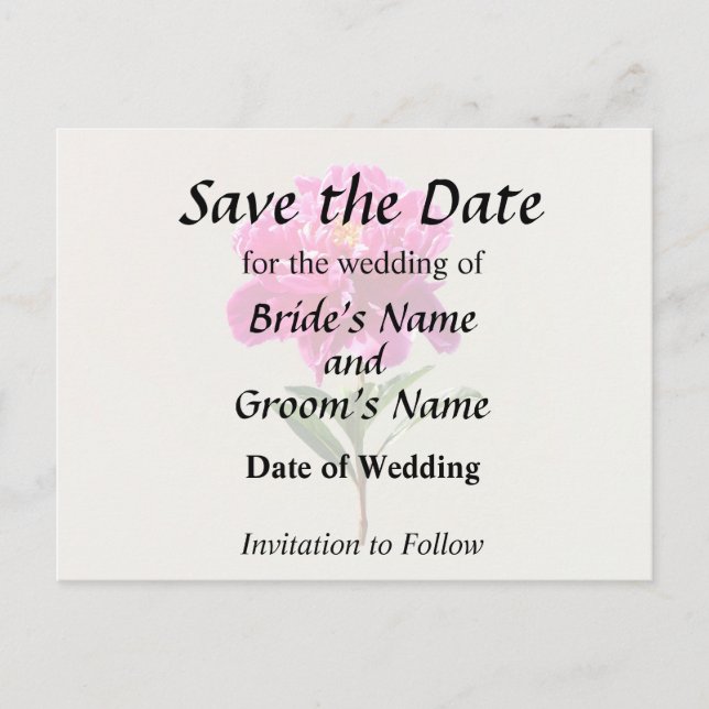 Postal De Anuncios Vivid Pink Peony (Anverso)