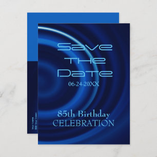 Postal De Anuncios Vortex 85th Birthday Save the Date Postcard