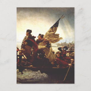 Postal De Anuncios Washington cruzando el Delaware de Emanuel Leutze