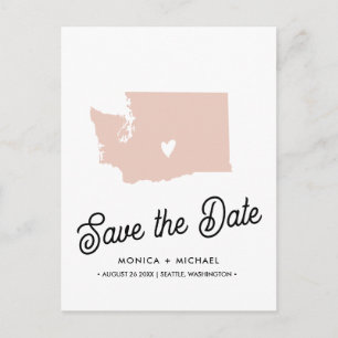 Postal De Anuncios WASHINGTON State Destination Wedding CUALQUIER COL