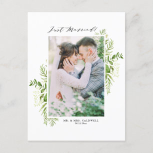 Postal De Anuncios Watercolor Wild Foliage Frame Photo Just Casried