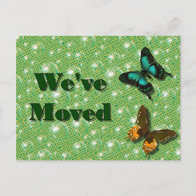 Postal De Anuncios We've Moved (Anverso)