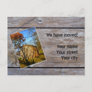 Postal De Anuncios We have moved (Wooden sombrero)