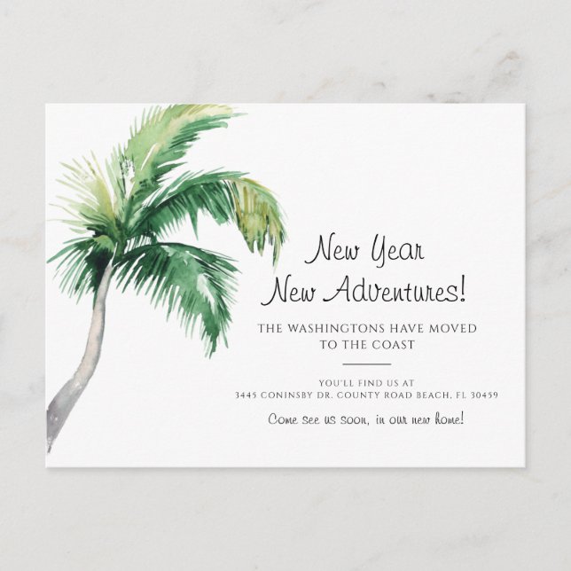 Postal De Anuncios We've Moved New Address Moving (Anverso)