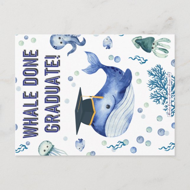 POSTAL DE ANUNCIOS ¡WHALE HIZO EL GRADUADO! (Anverso)
