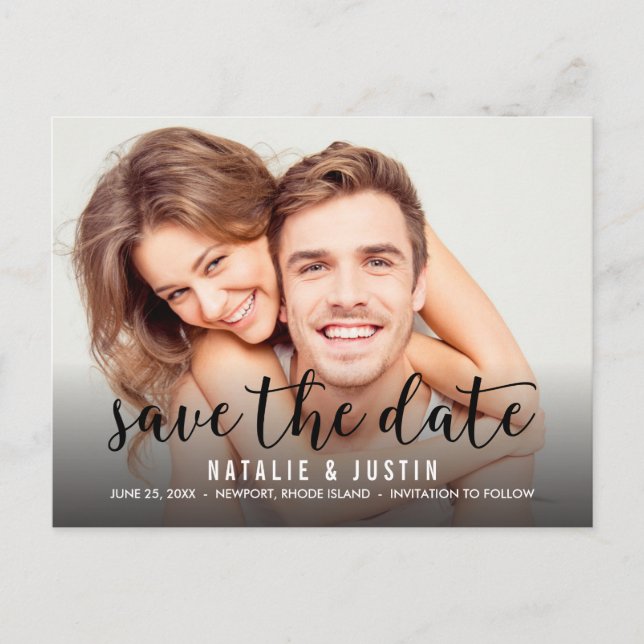 Postal De Anuncios Whimsy Photo Save the Date Anunciation (Anverso)