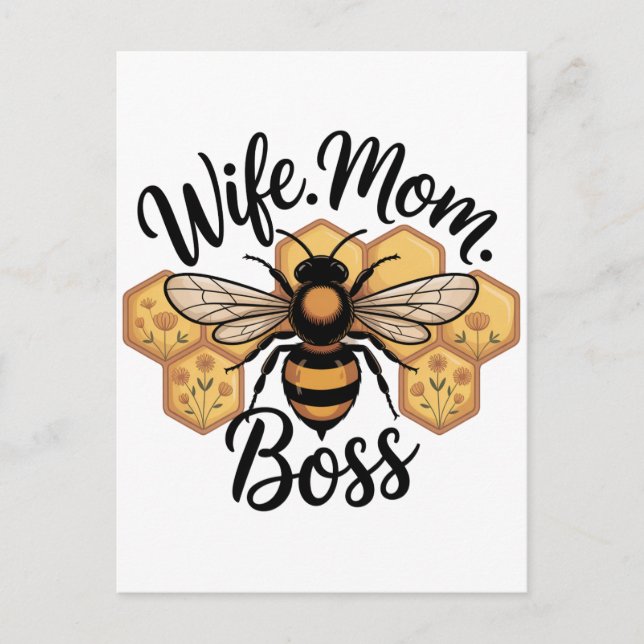 Postal De Anuncios Wife. Mom. Boss (Anverso)
