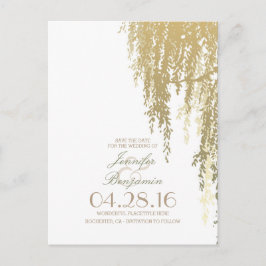 Postal De Anuncios Willow Tree Elegant Save the Date