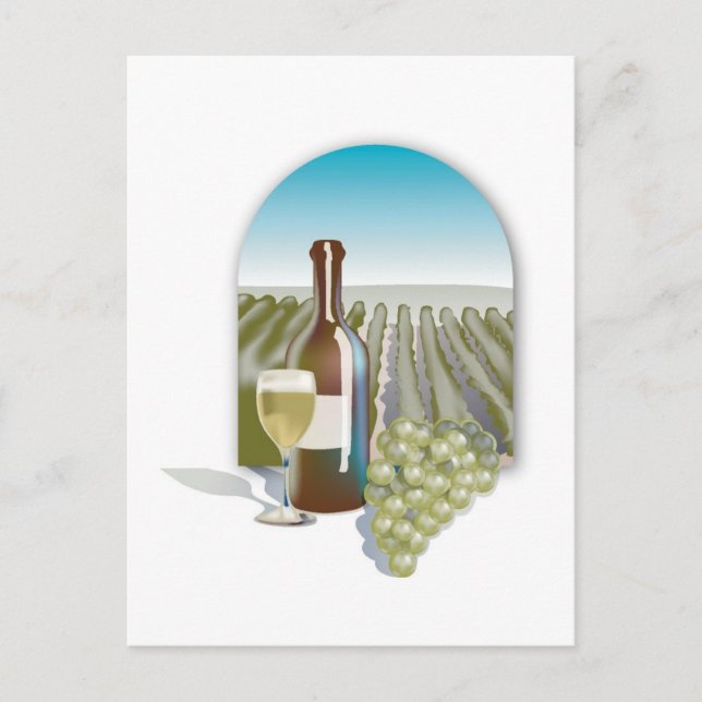 Postal De Anuncios Wine Country Bodas Tema Vino Salven Fechas (Anverso)