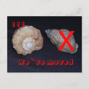 Postal De Anuncios wir sind umgezogen-postkarte