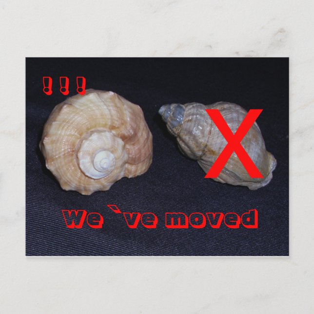 Postal De Anuncios wir sind umgezogen-postkarte (Anverso)