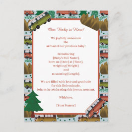 Postal De Anuncios Woodland Camper Baby Boy