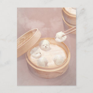 Postal De Anuncios Xiao Long Bao Cute Ilustracion