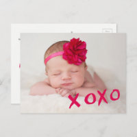 XOXO Personalizado de San Valentín foto nacida