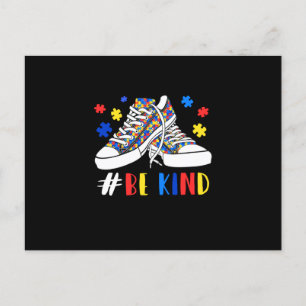 Postal De Anuncios Zapatos de rompecabezas de conciencia de autismo s